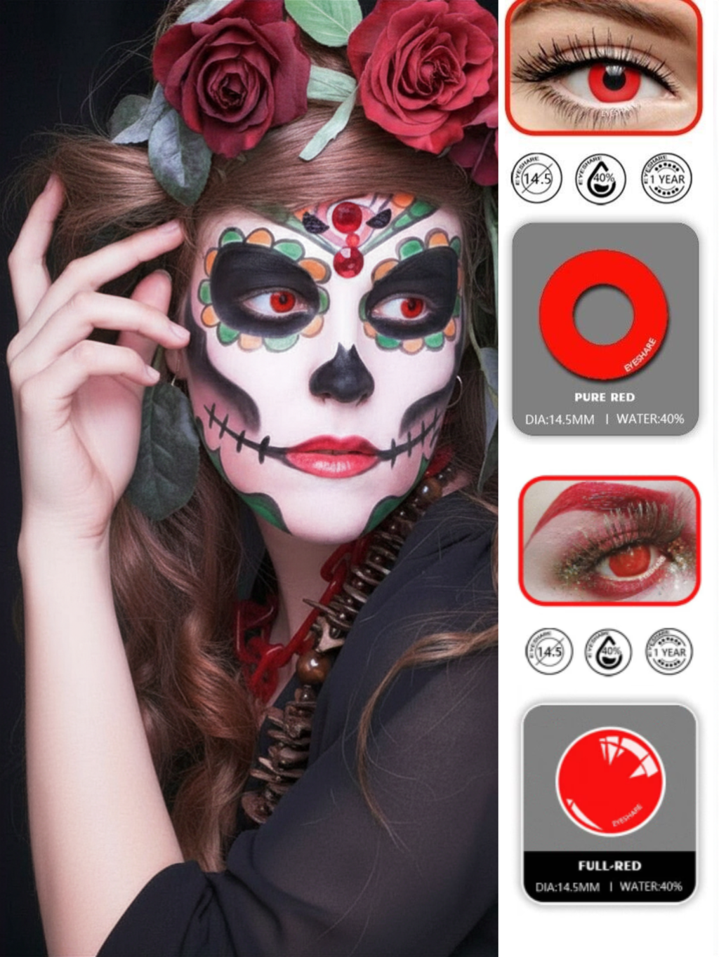 Red Vampire Contact Lense