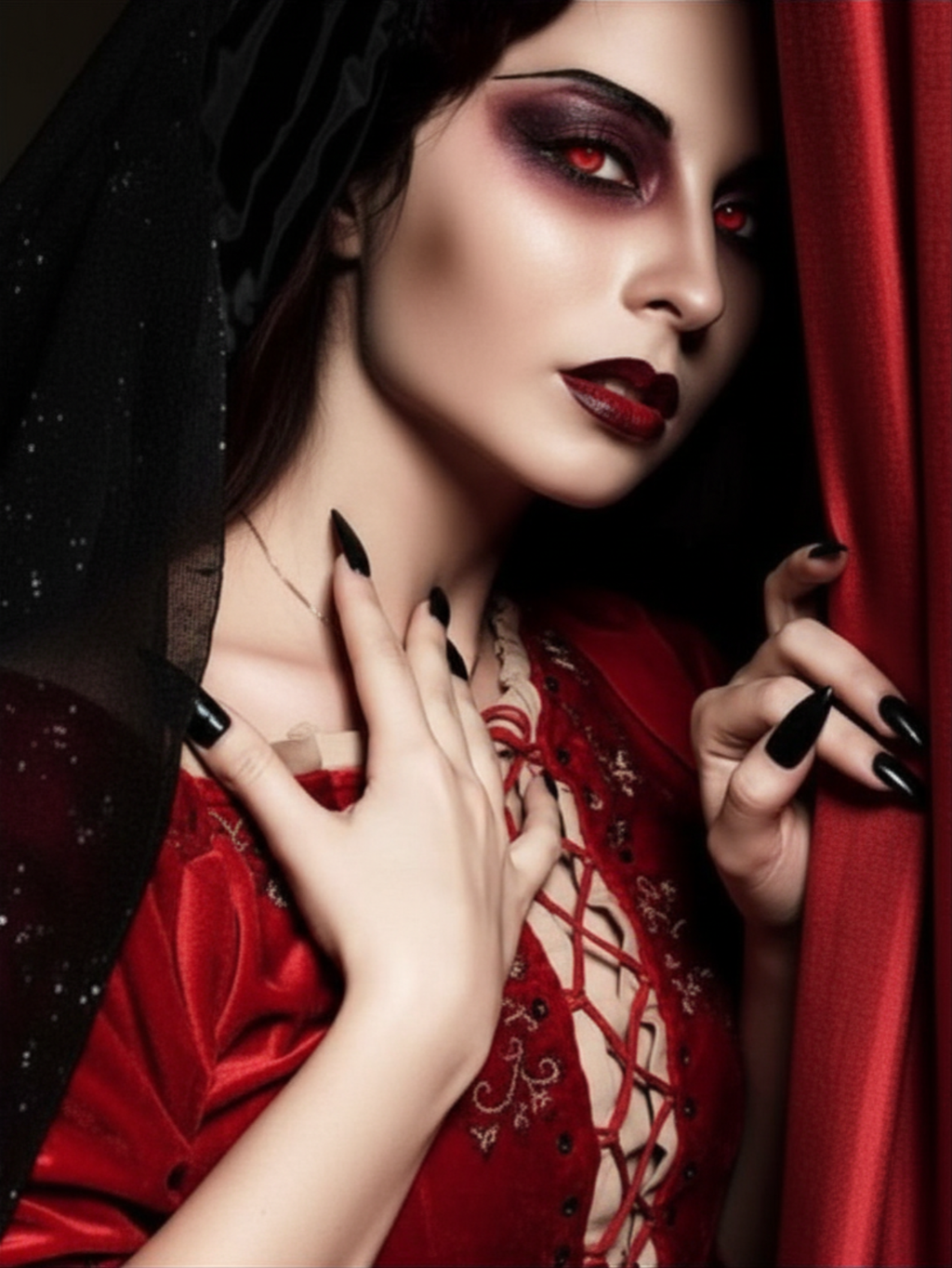 Red Vampire Contact Lense