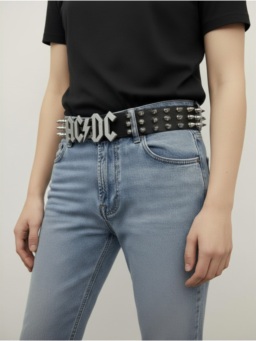ACDC Rock Tree Spiked Belt