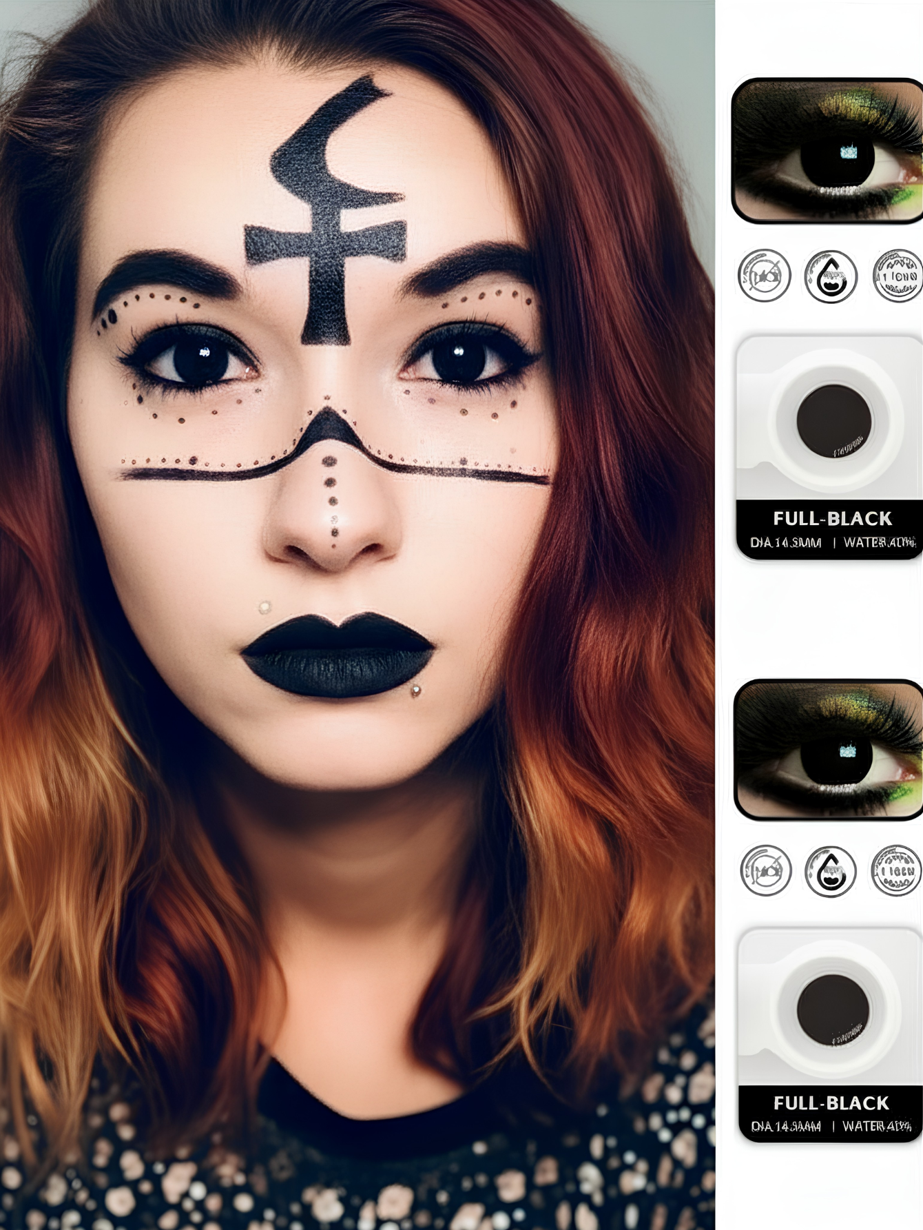 Black Big Eye Contact Lense