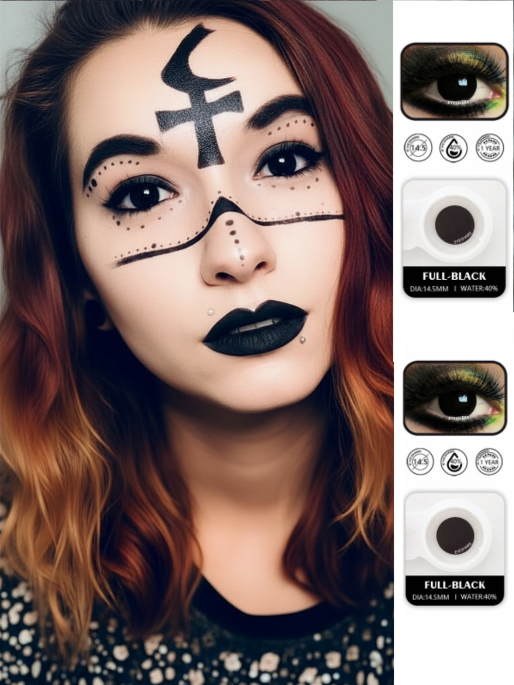Black Big Eye Contact Lense