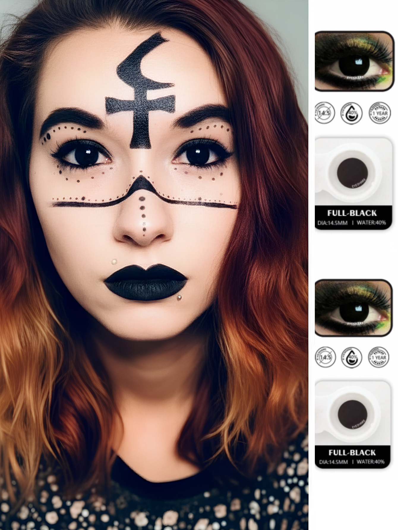 Black Big Eye Contact Lense