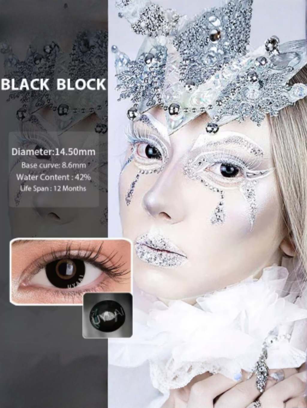 Black Big Eye Contact Lense