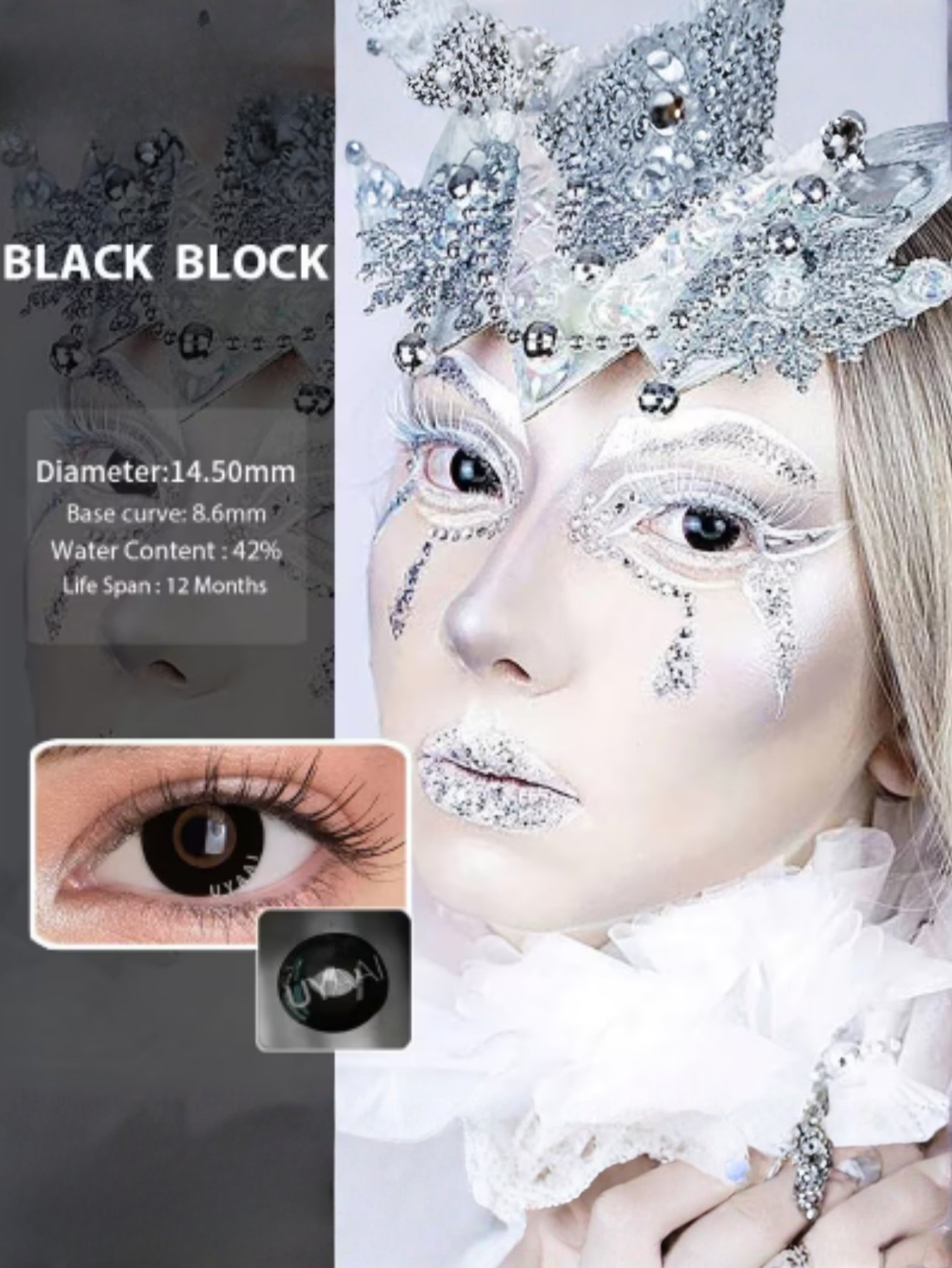 Black Big Eye Contact Lense