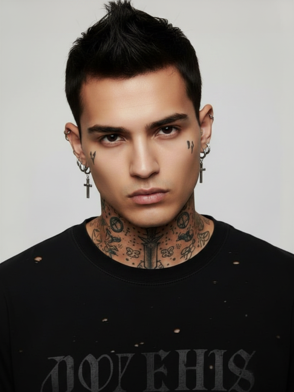 Cross Minimal Earrings