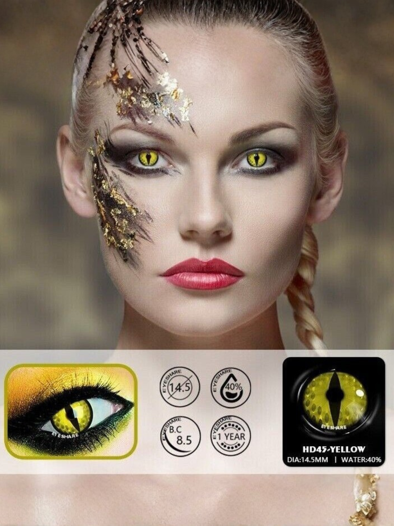 Yellow Contact Lense