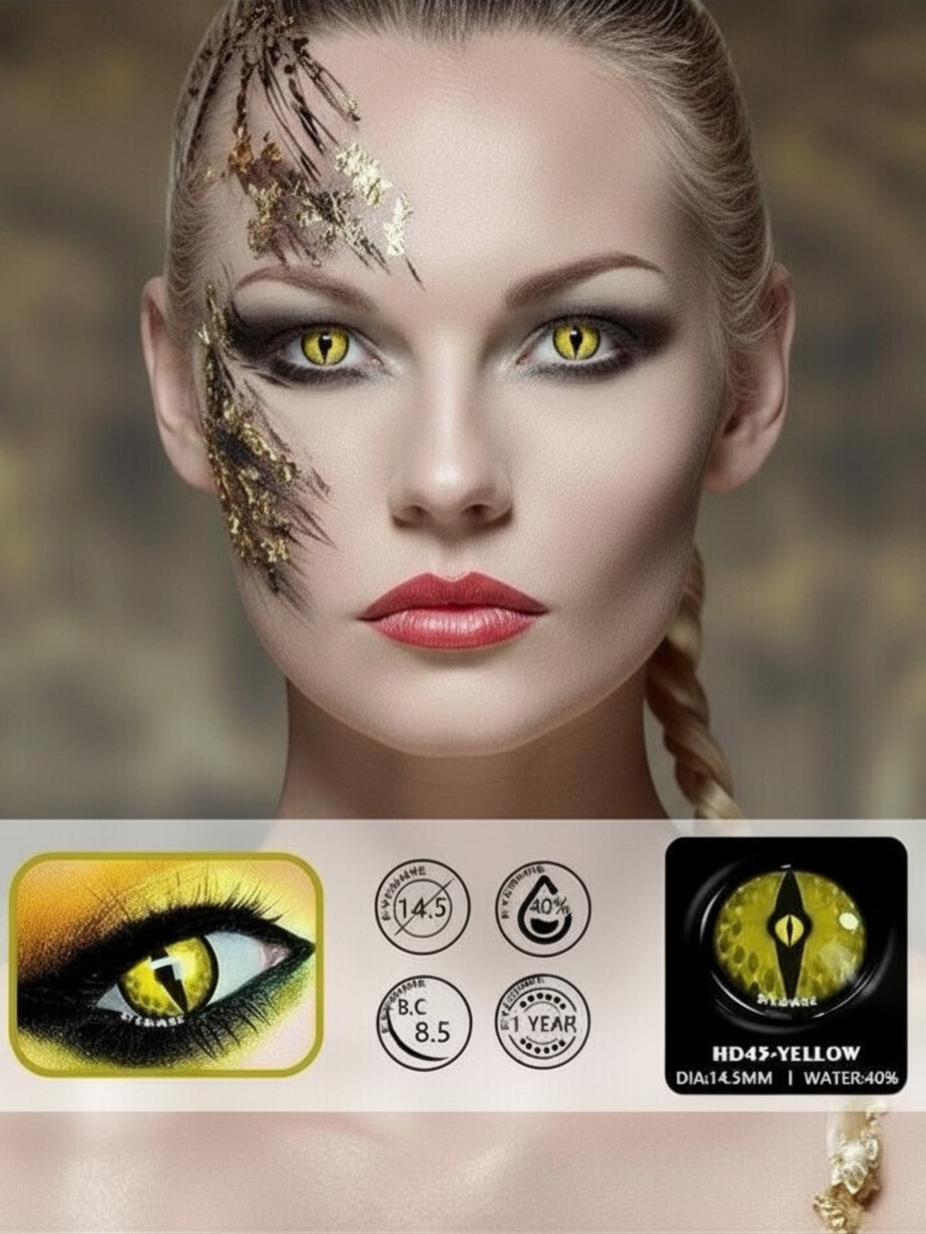 Yellow Contact Lense