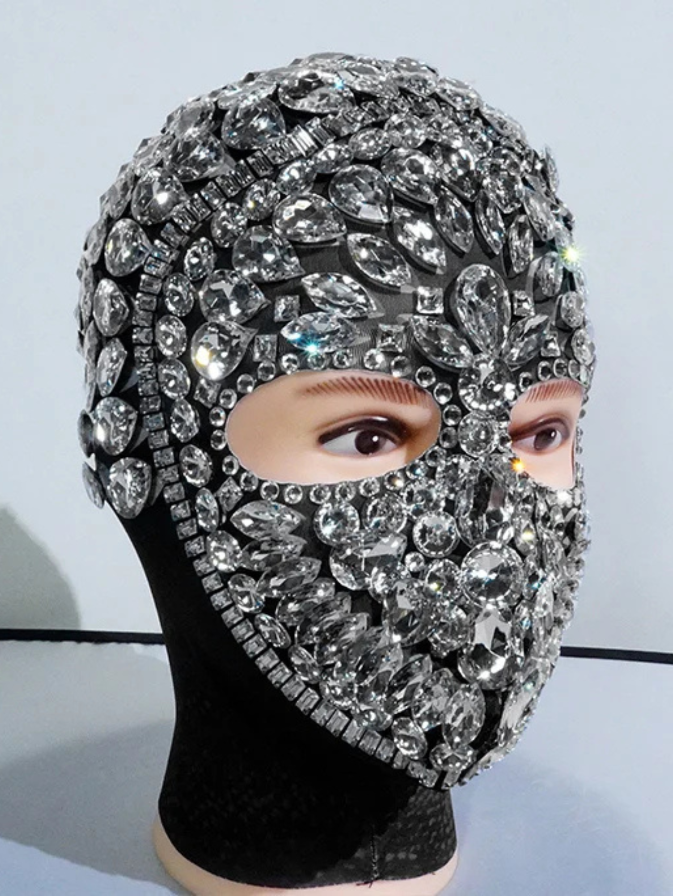Diamond Masquerade Drag Queen Face Mask