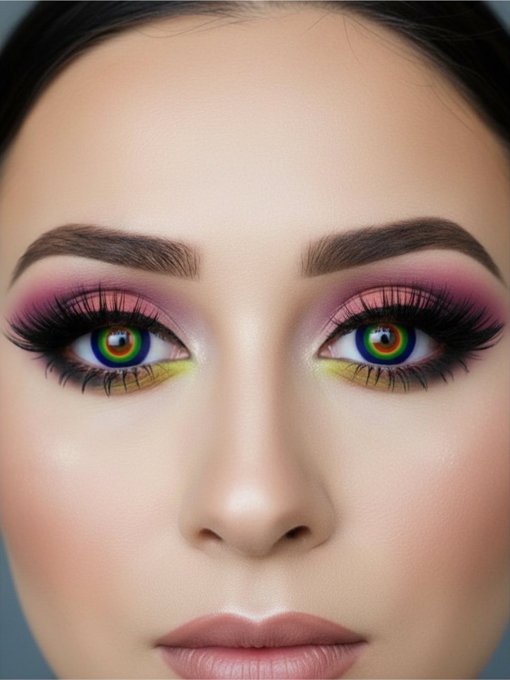 Rainbow Pride Drag Queen Contact Lenses