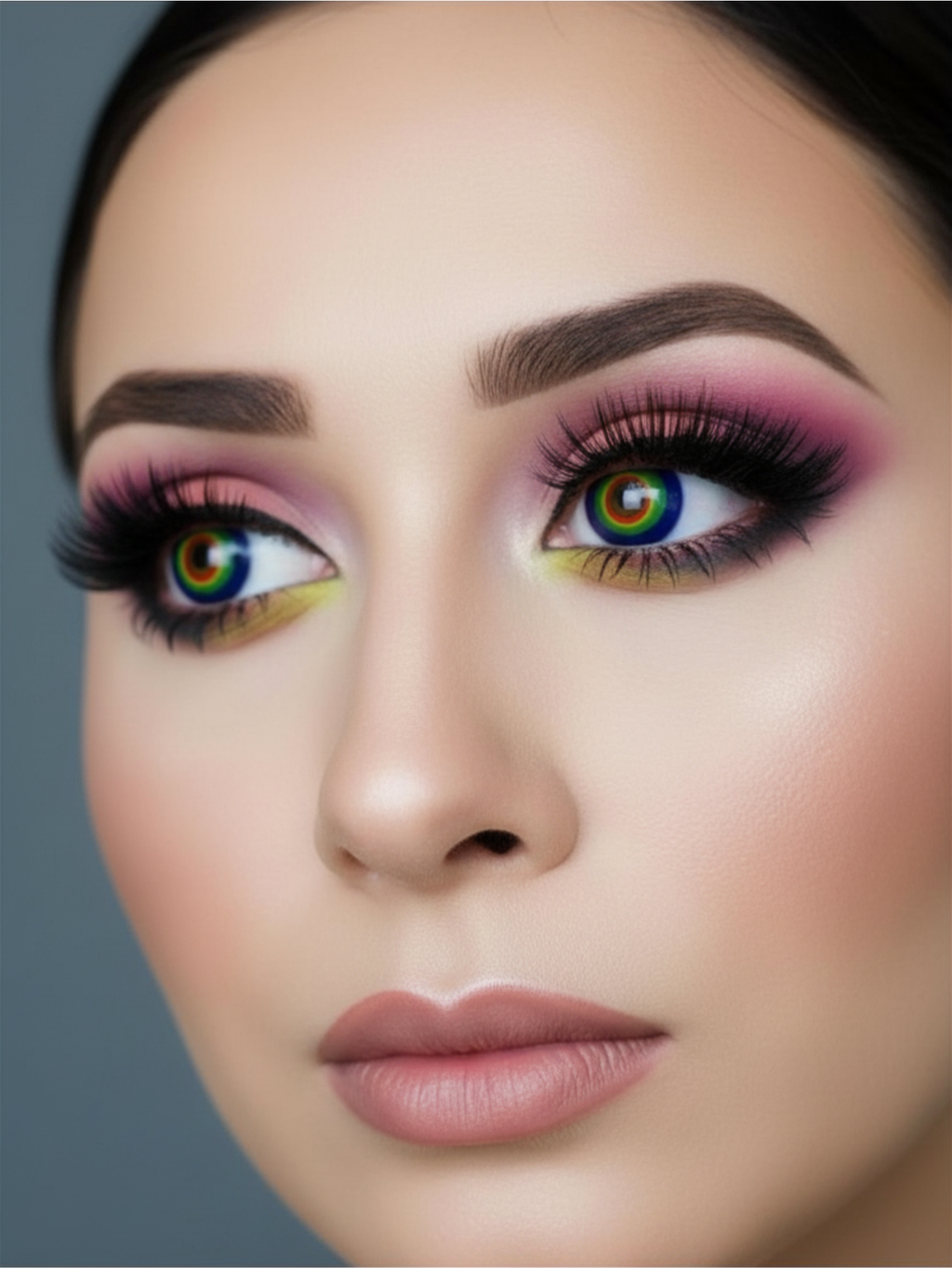 Rainbow Pride Drag Queen Contact Lenses