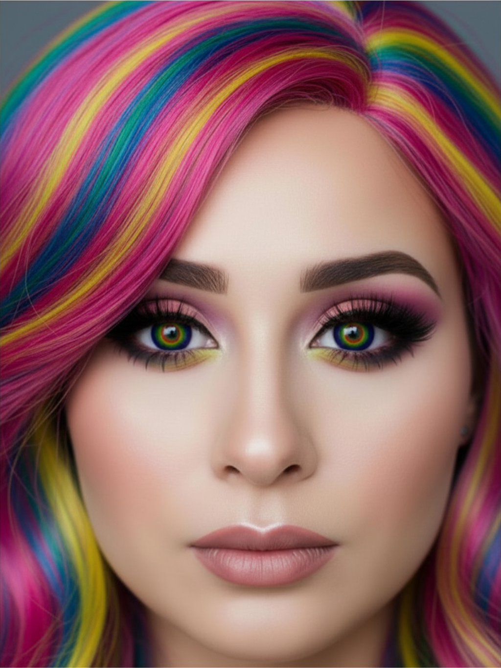 Rainbow Pride Drag Queen Contact Lenses