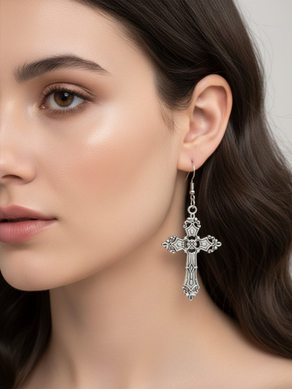 Cross Minimal Earrings