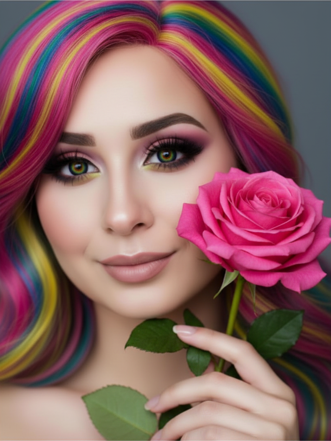 Rainbow Pride Drag Queen Contact Lenses