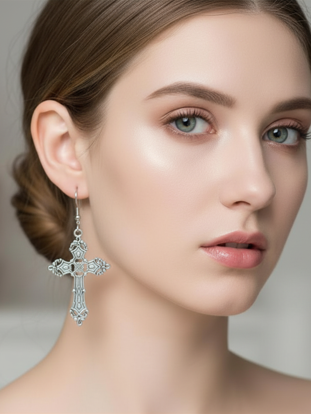 Cross Minimal Earrings