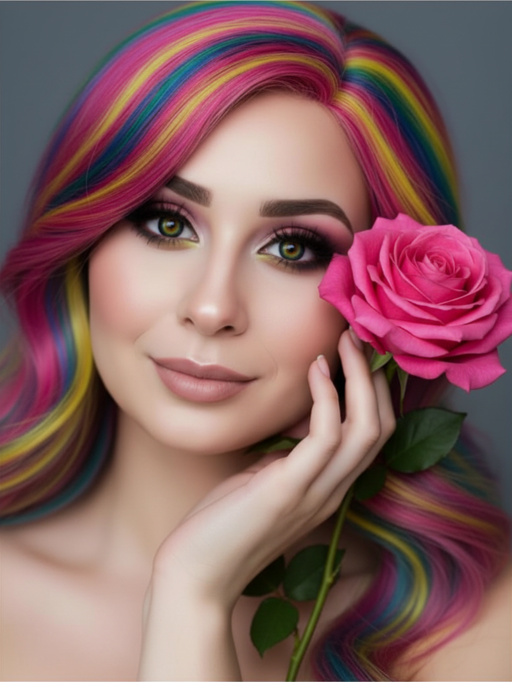Rainbow Pride Drag Queen Contact Lenses