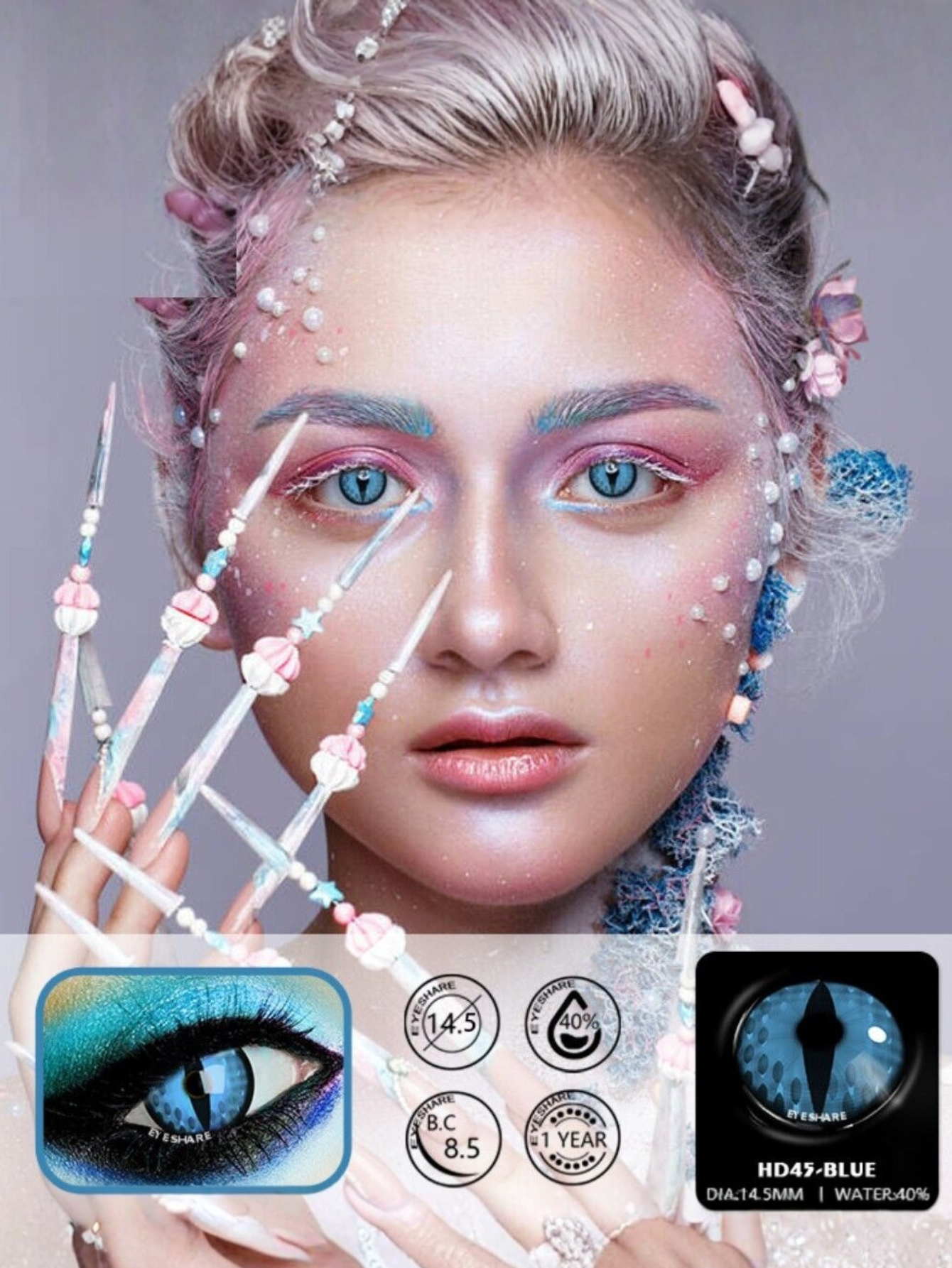 Blue Fairy Cosplay Contact Lense