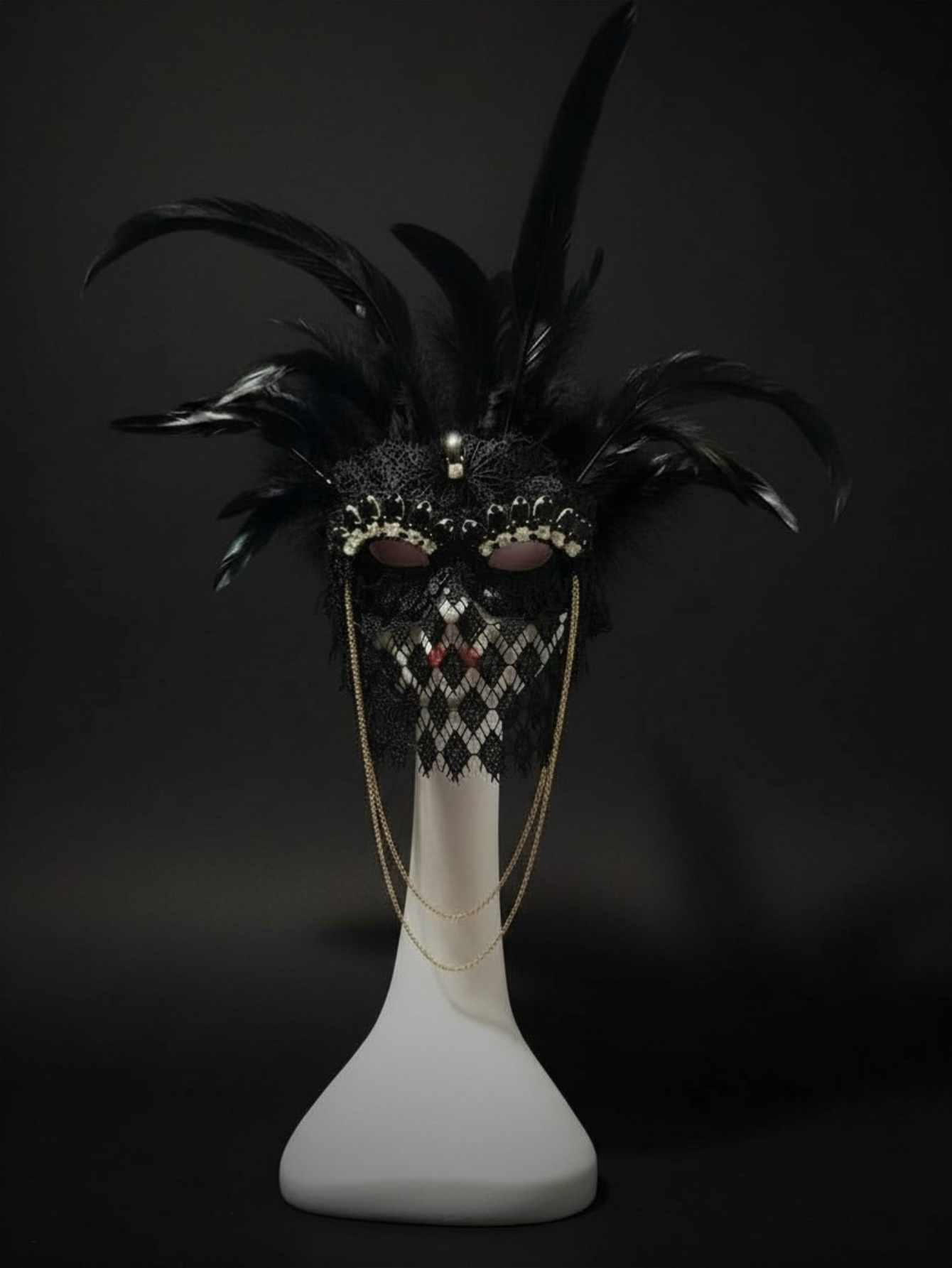 Masquerade Feather Mask