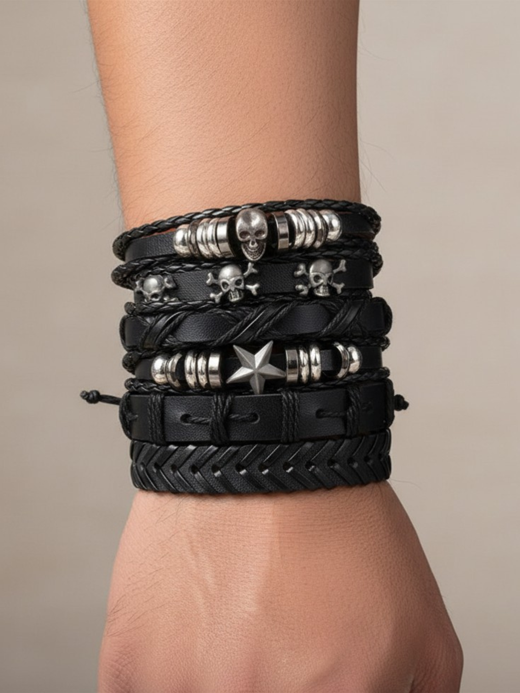 Goth Bracelet Set