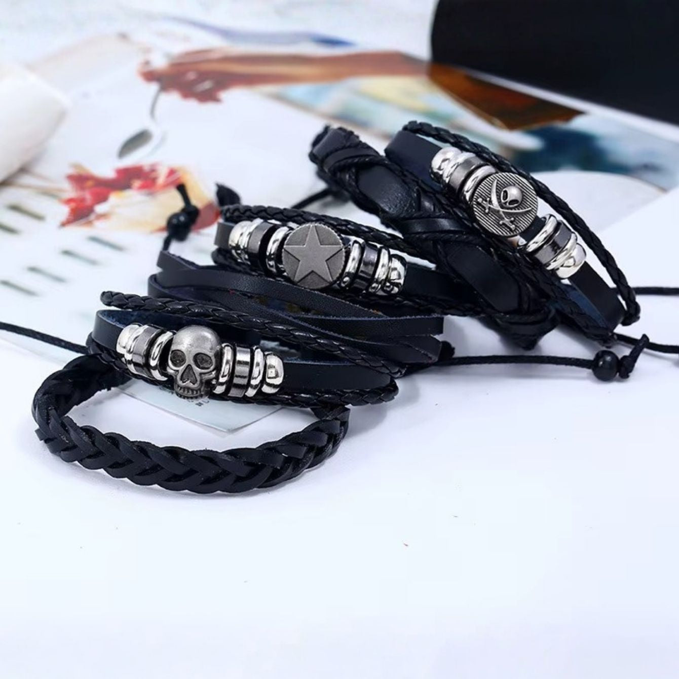 Gothic Punk Bracelet Set
