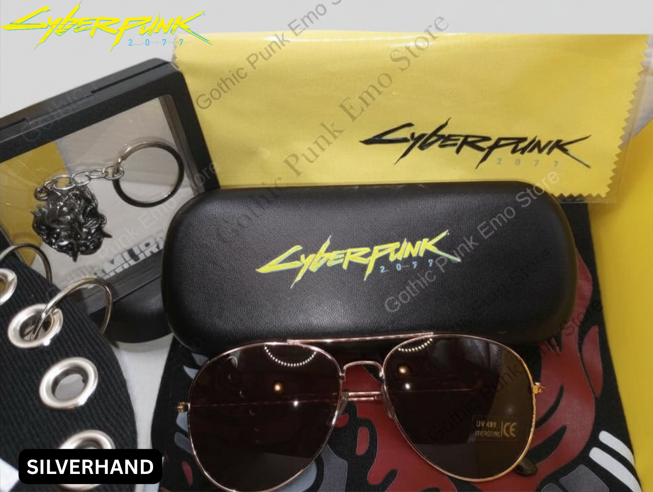 Johnny Silverhand Key Chain Cyberpunk 2077