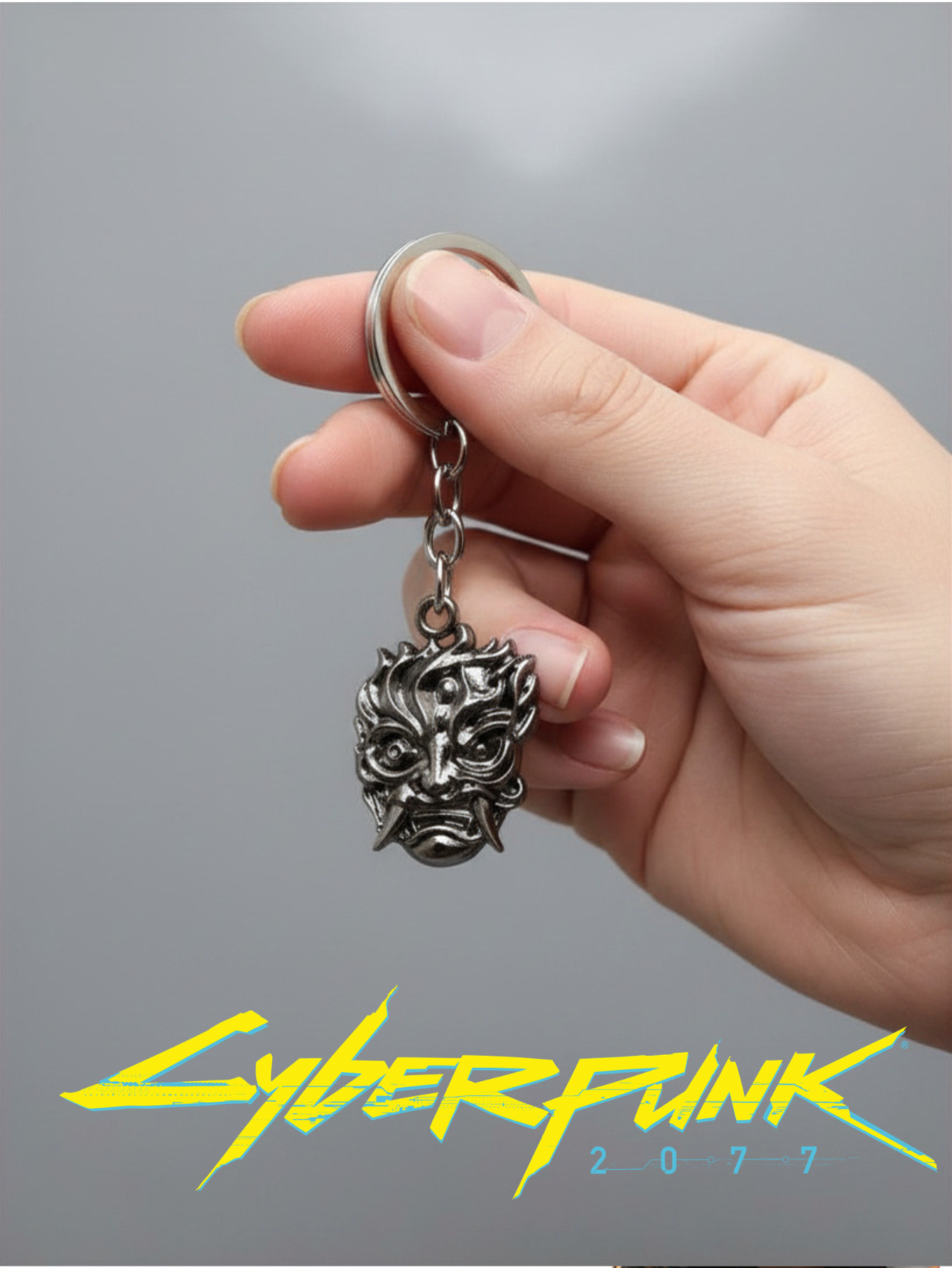 Johnny Silverhand Key Chain Cyberpunk 2077