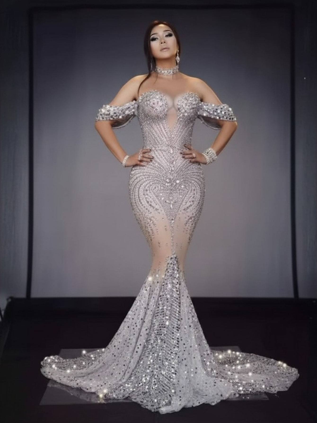 Diamond Sequince Gown