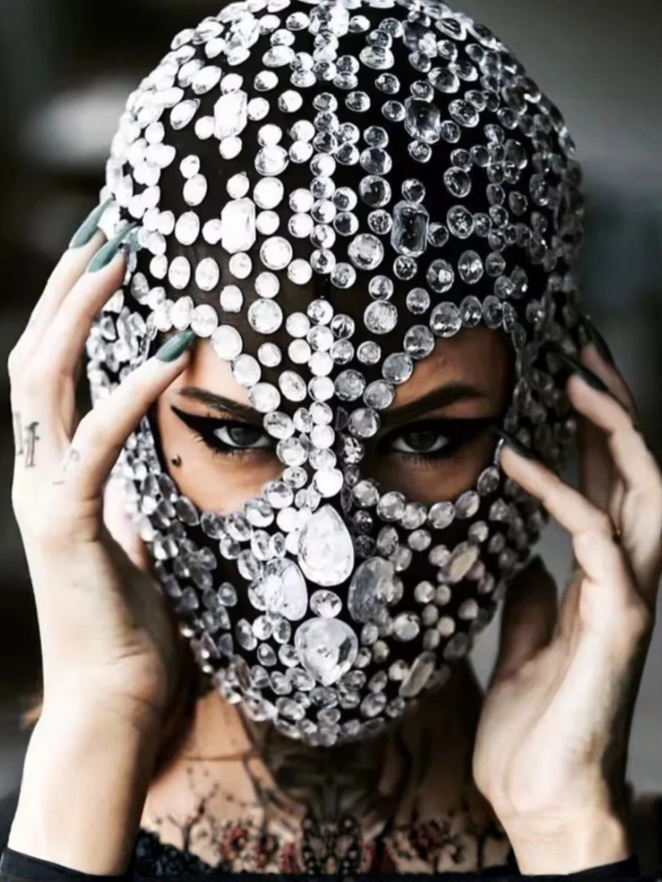 Diamond Masquerade Drag Queen Mask
