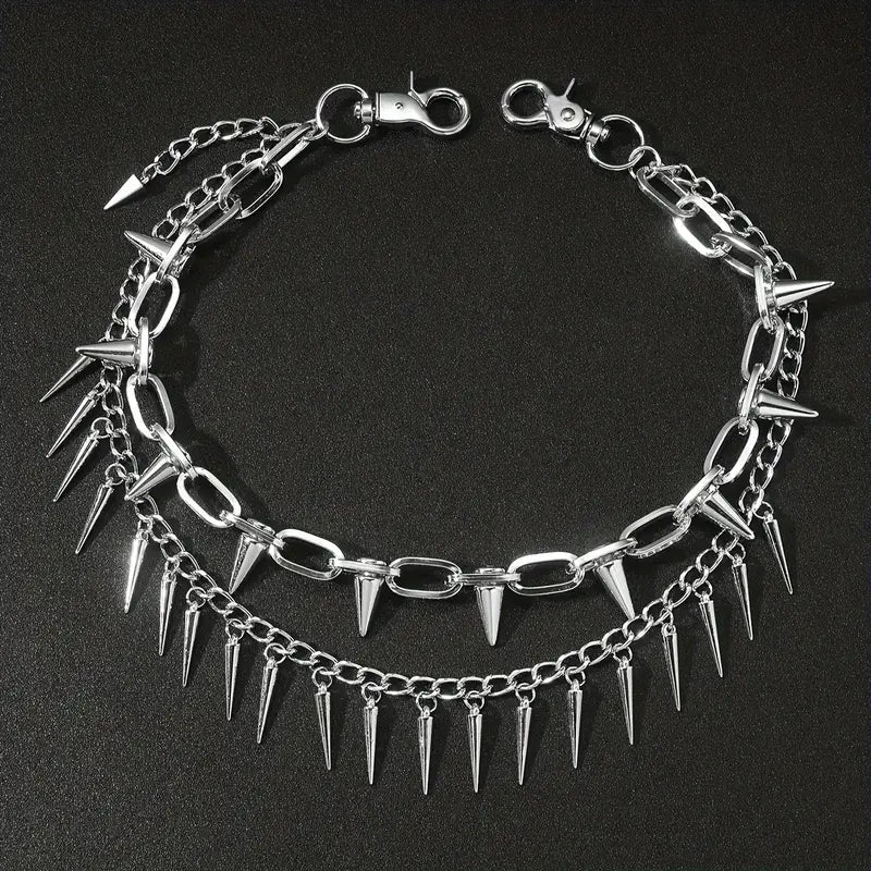 Spiked Goth Wallet Chain