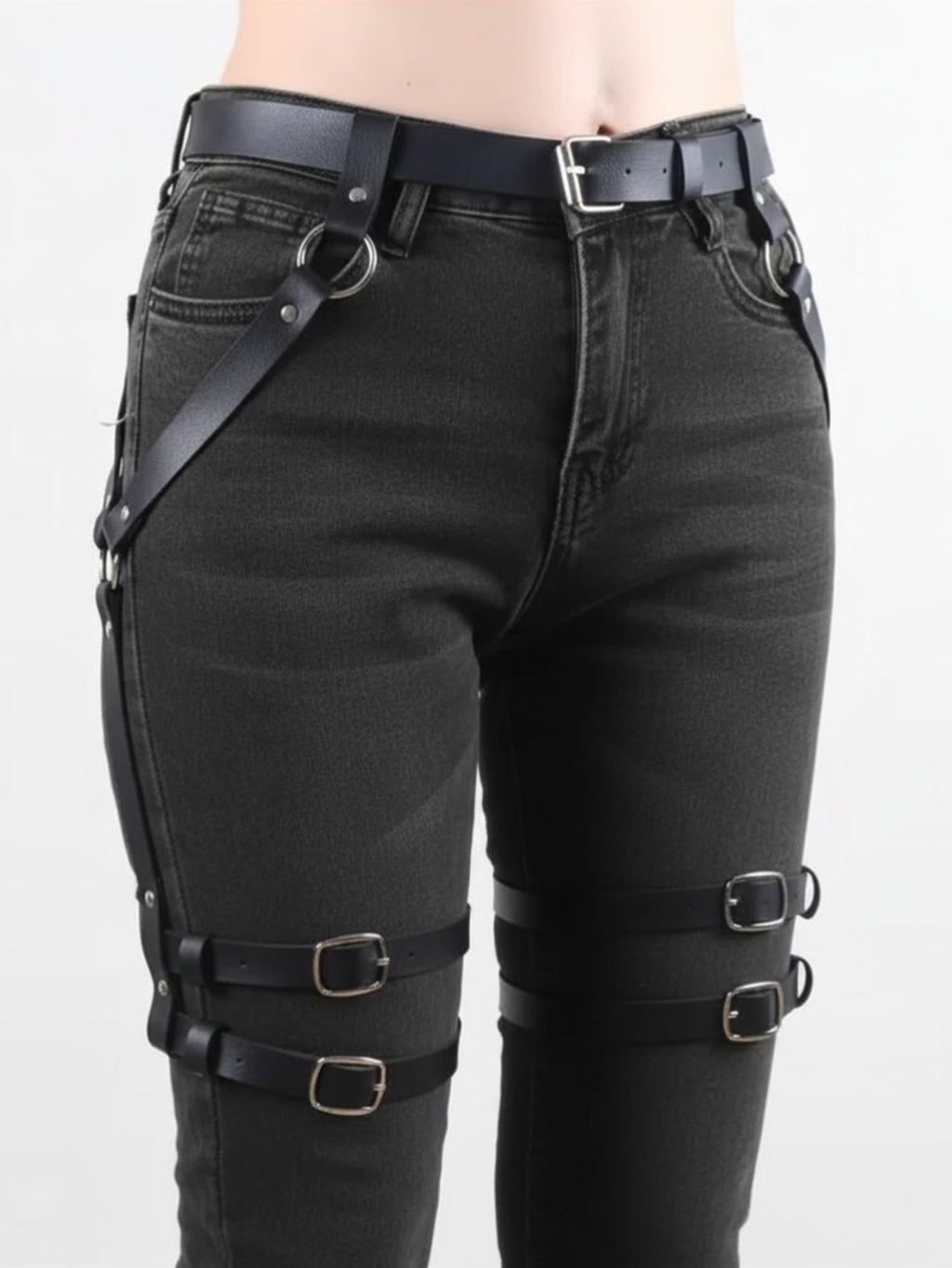 Strappy Leg Harness Belt XS- Plus Size