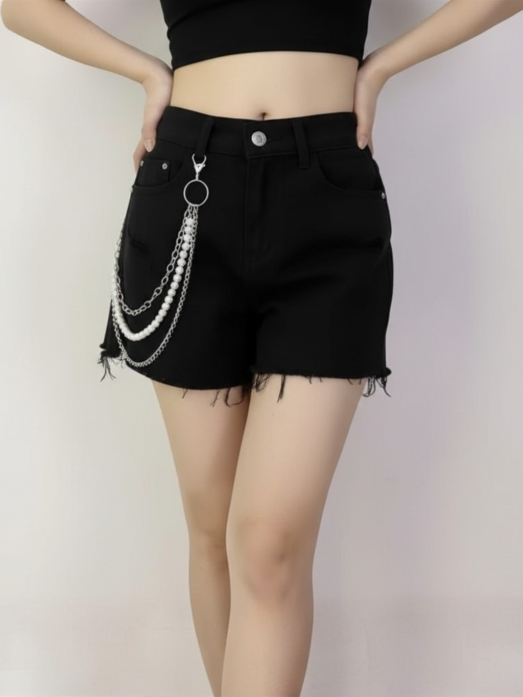 Punk Pearl Wallet Chain