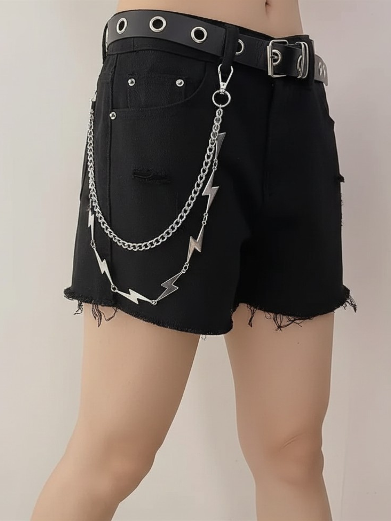Lightning Bolt Flash Pants Chain