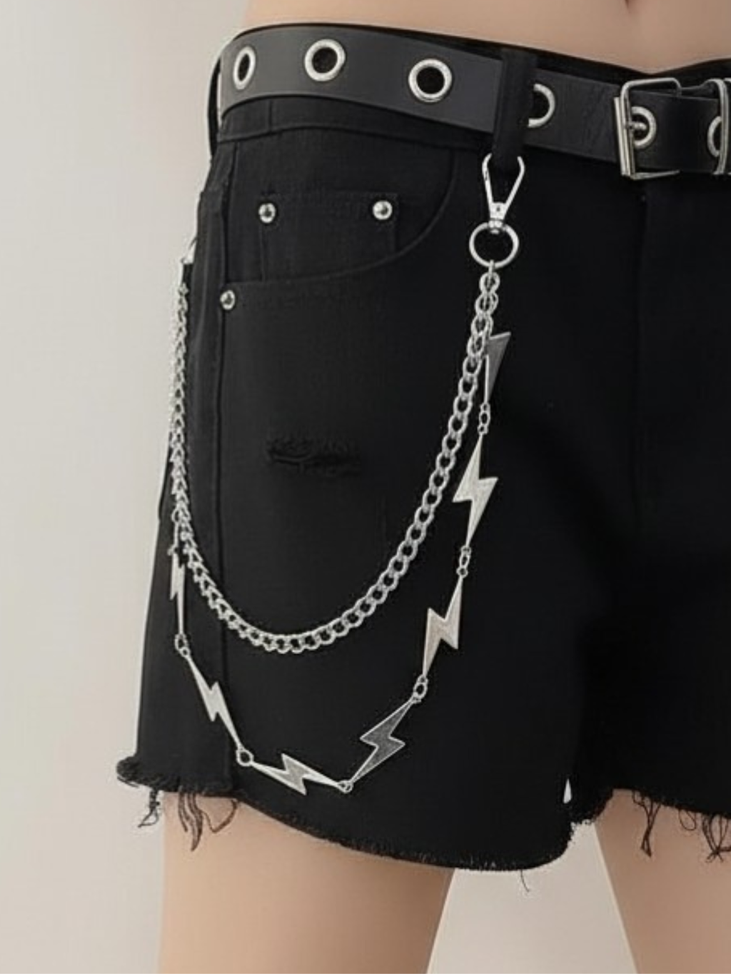 Lightning Bolt Flash Pants Chain