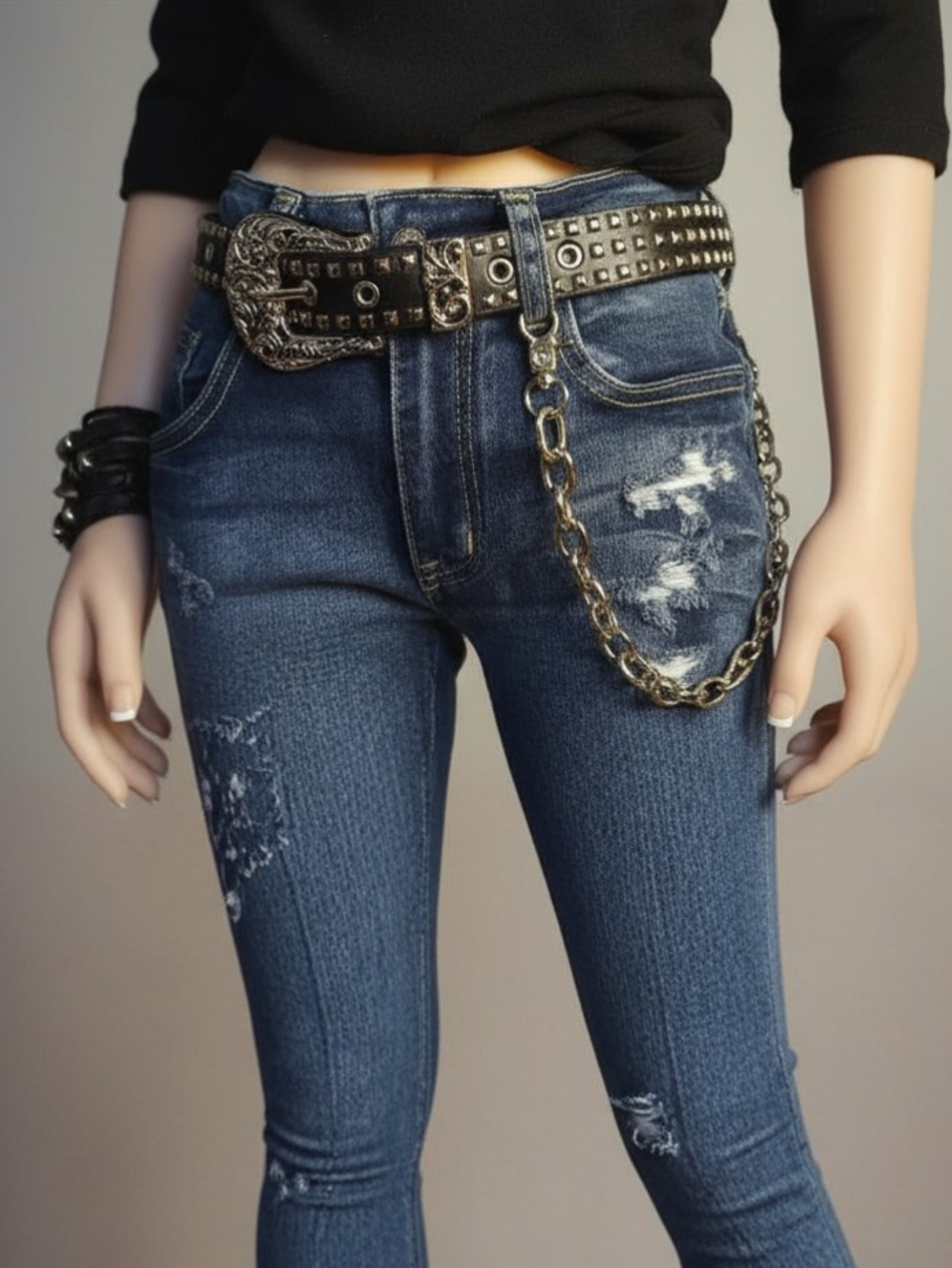 Rivet Studded Belt