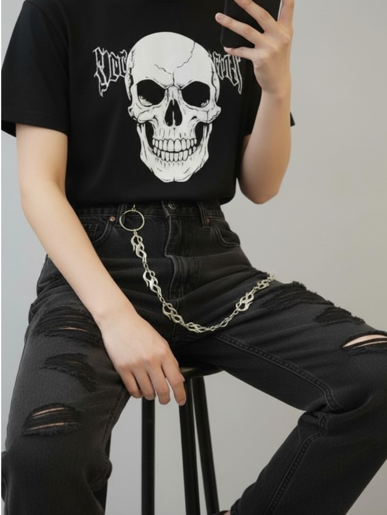 Flame Fire Pants Chain
