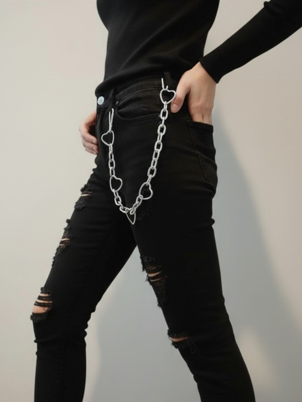 Heart O-Ring Wallet Chain