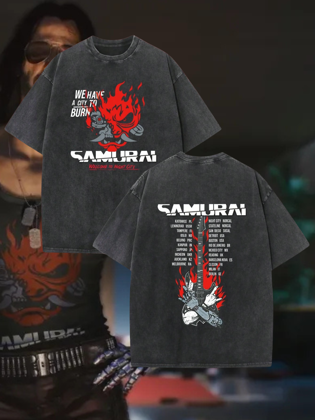 Cyberpunk 2077 Johnny Silverhand 100% Cotton Shirt
