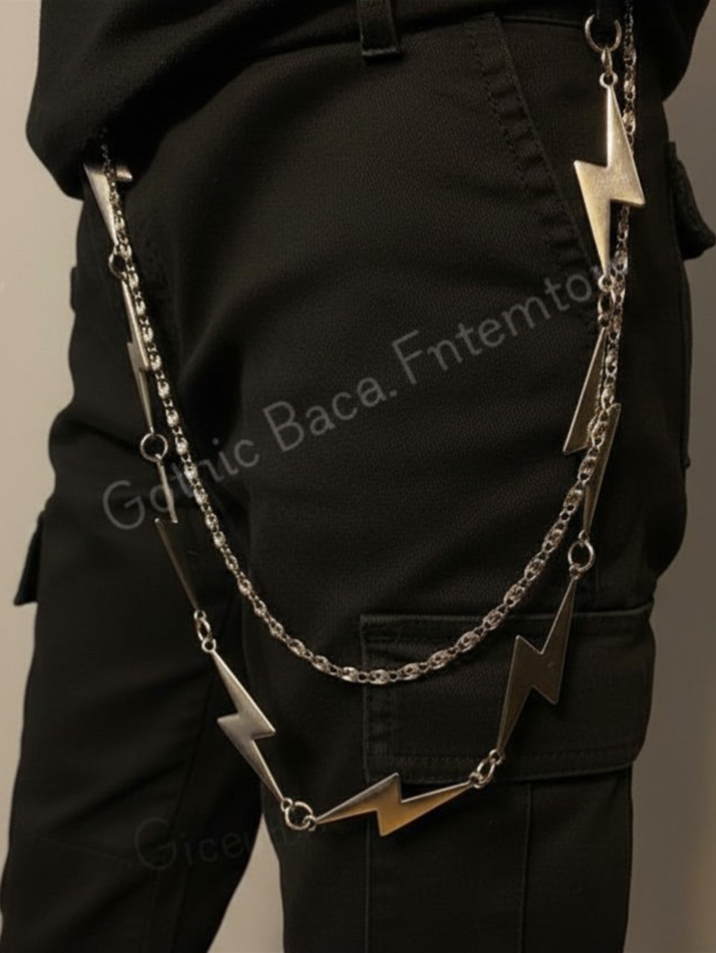Lightning Bolt Flash Pants Chain