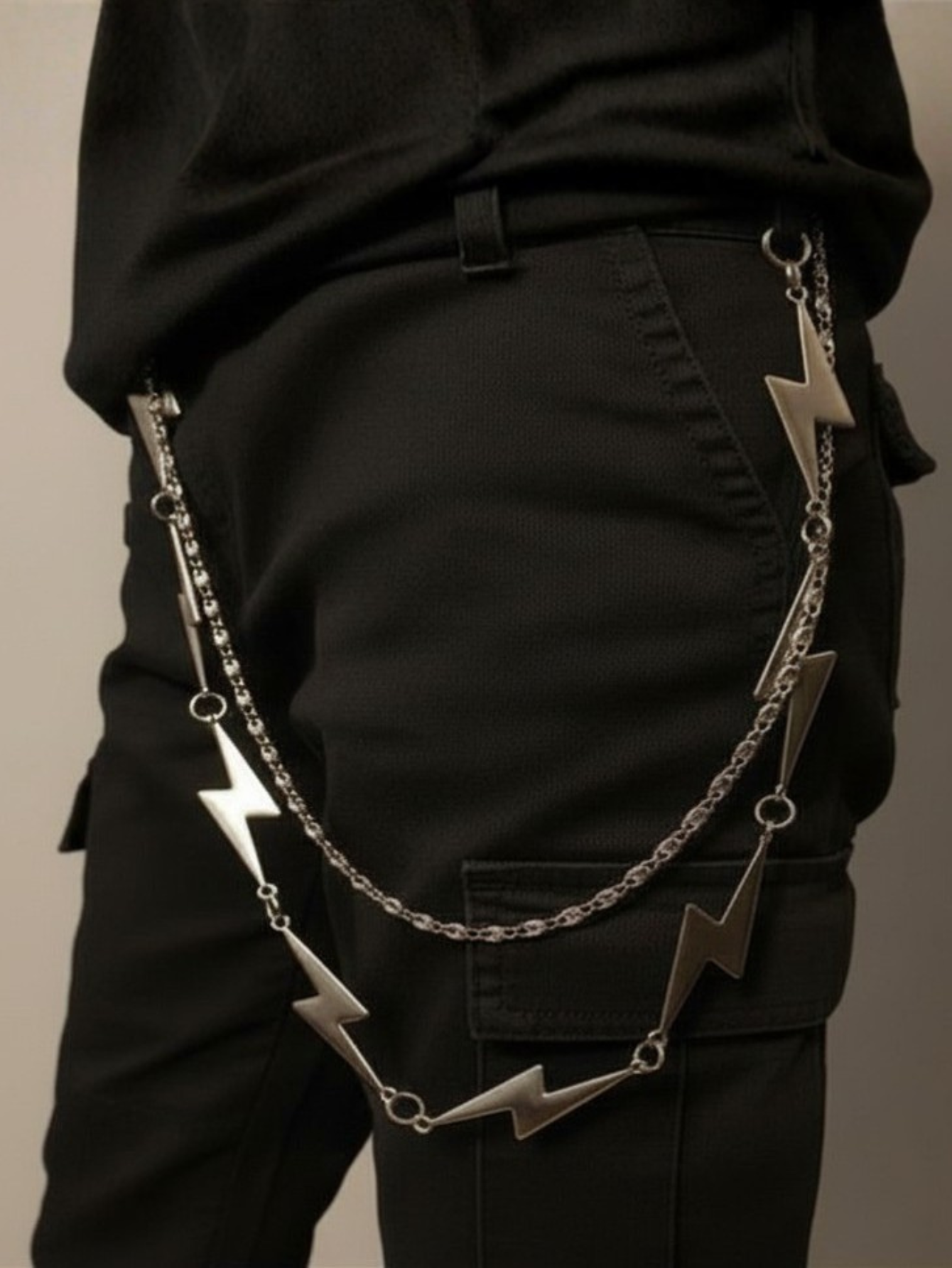 Lightning Bolt Flash Pants Chain
