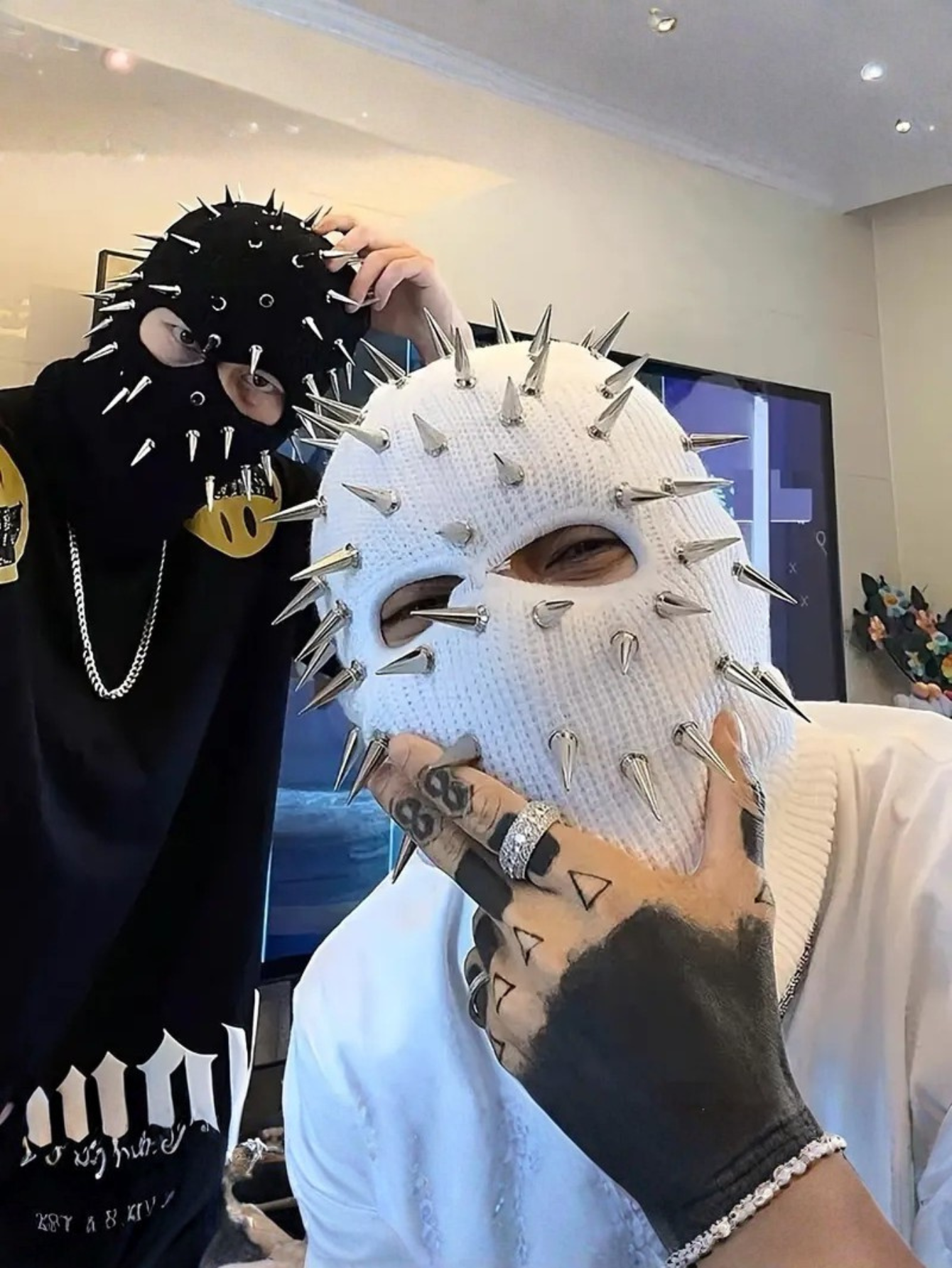 Spiked Beanie Mask Hat