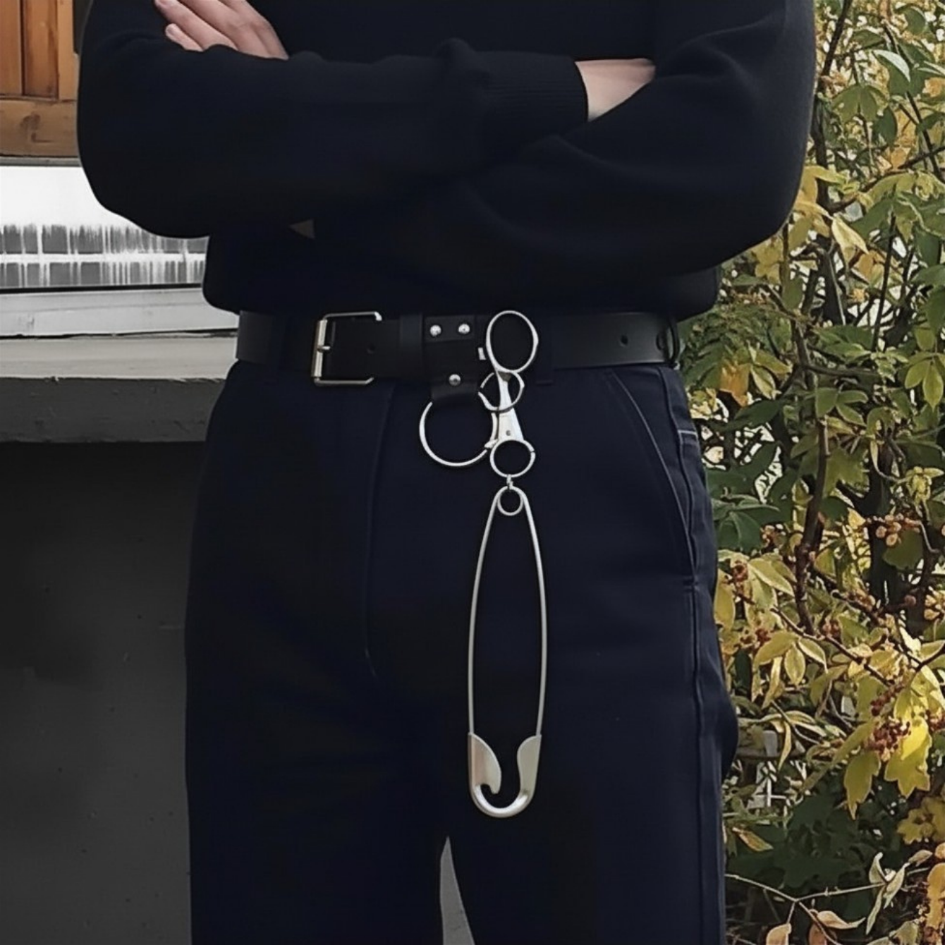 Punk Safety Pin Pants Clip