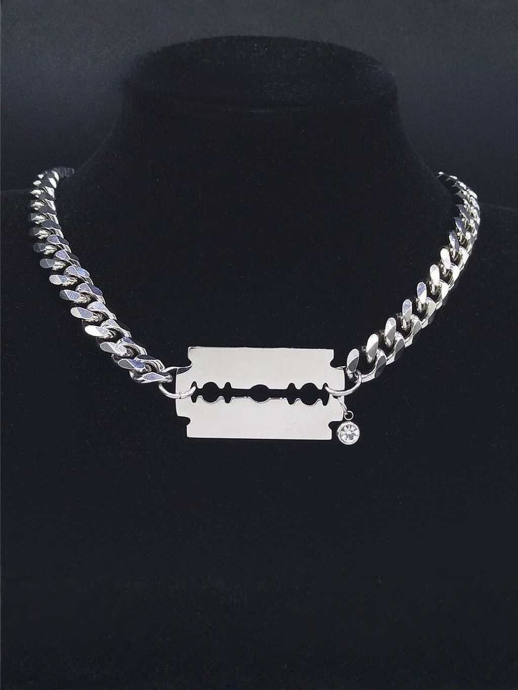 Razor Blade Chain Necklace