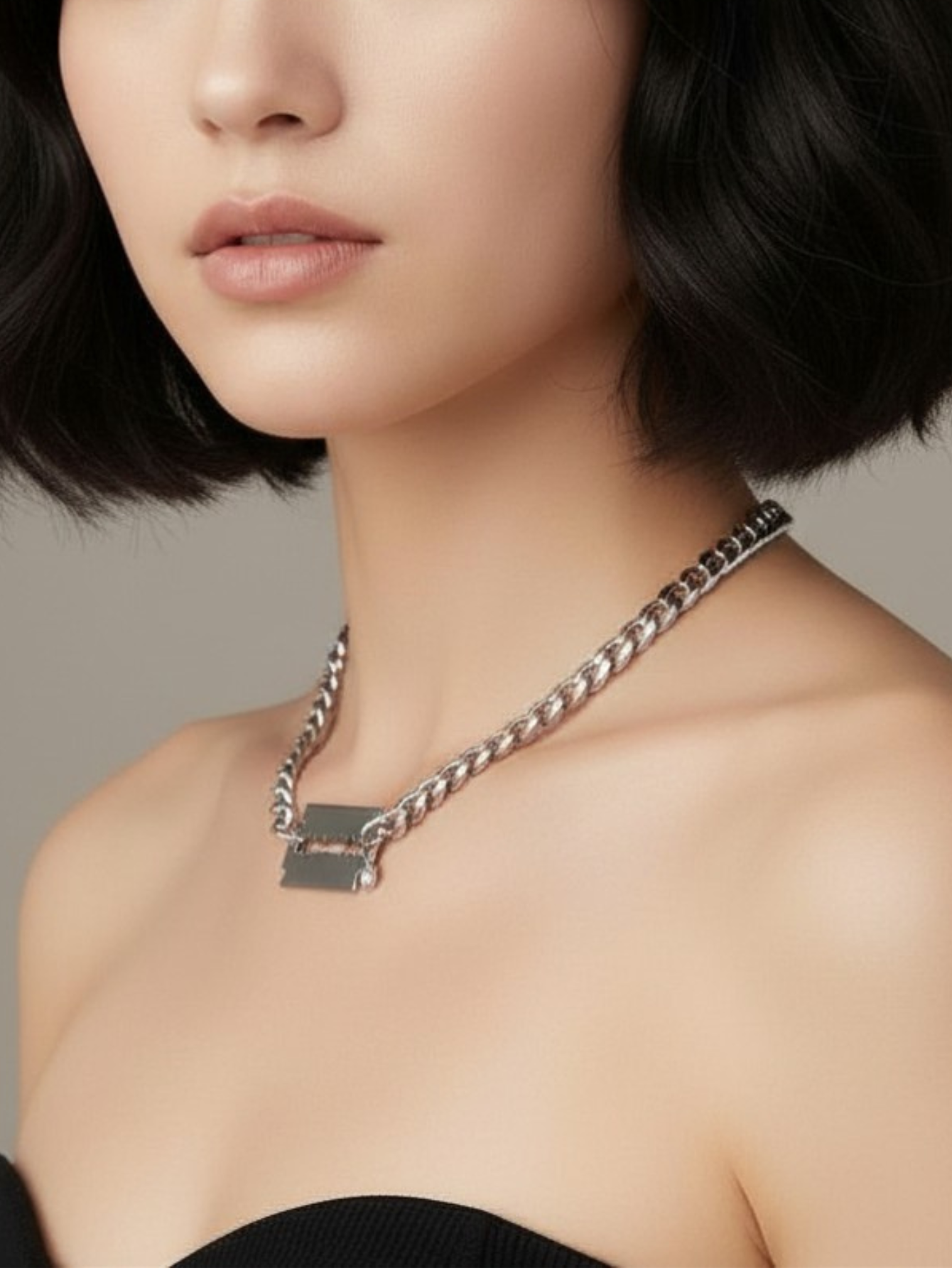 Razor Blade Chain Necklace