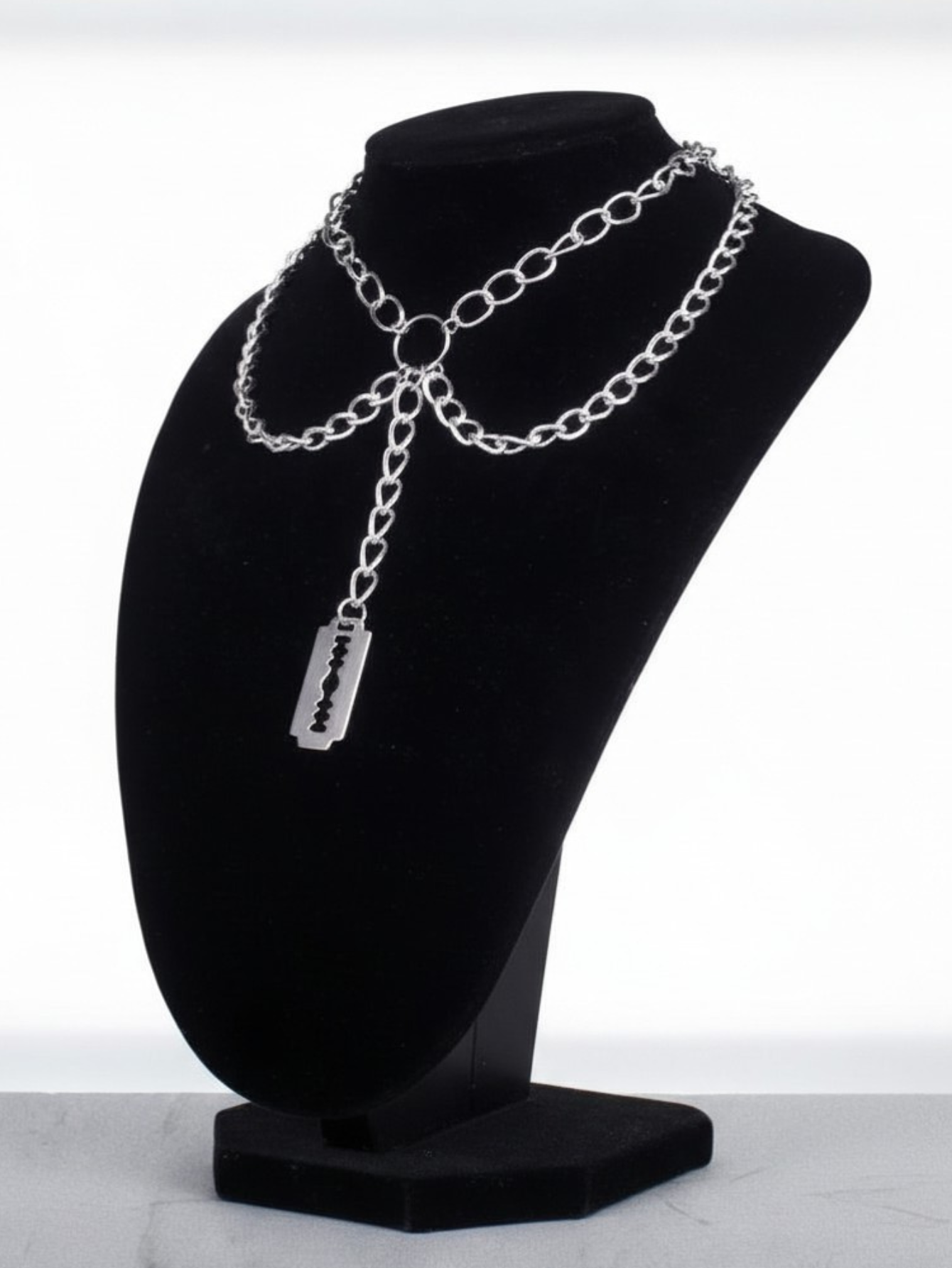 Razor Blade Chain Necklace