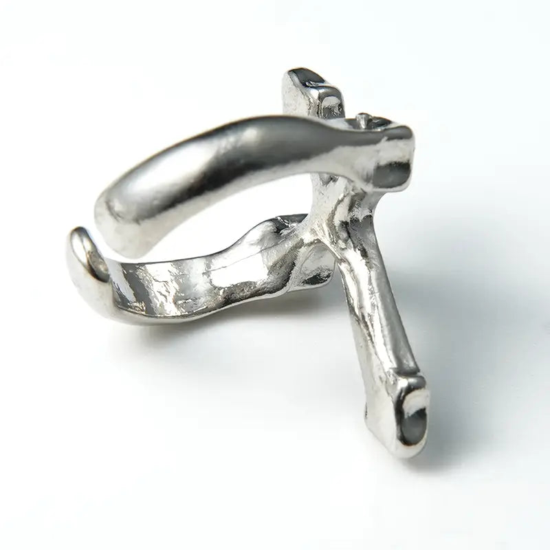 Cross Black Ring
