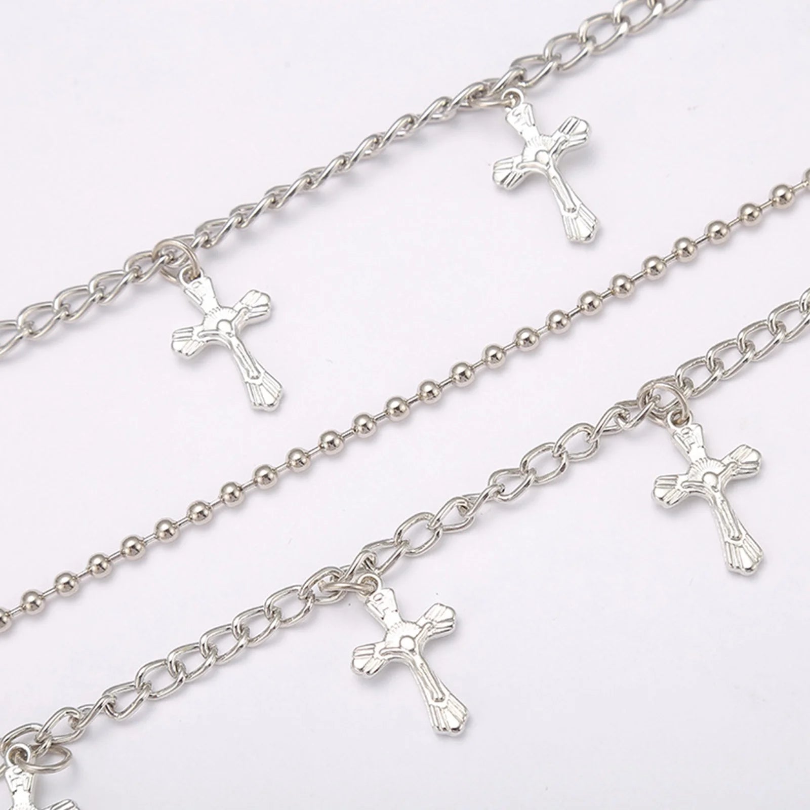 Cross O-Ring Layered Pants Chain