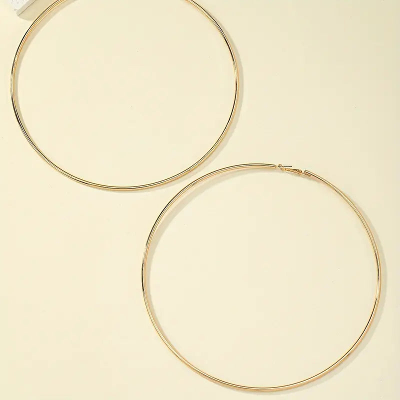 Gold Big Hoop Earrings