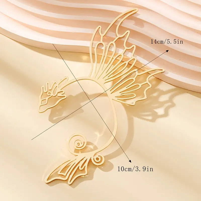 Gold Dragon Ear Cuff