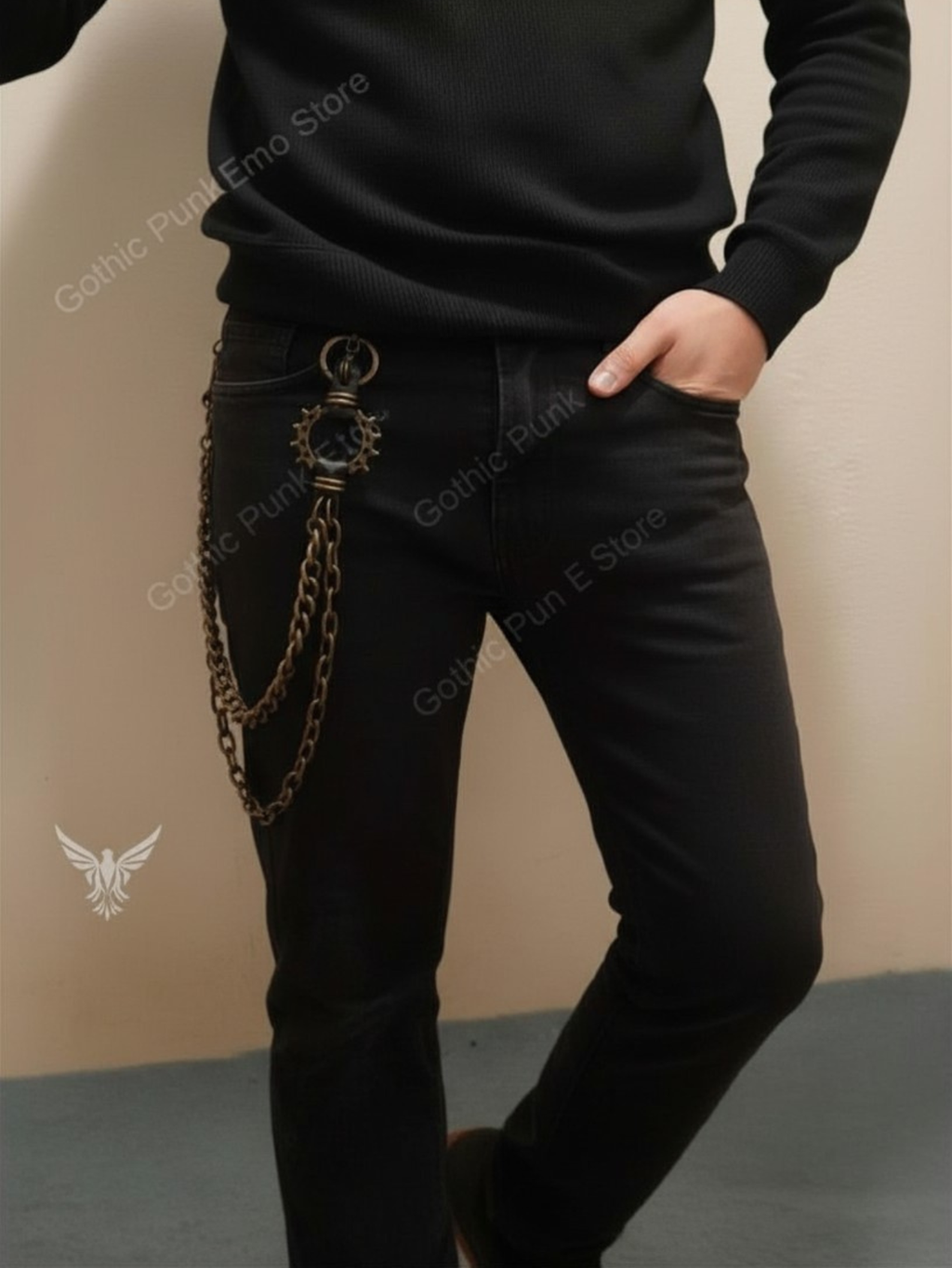 Bronze Vintage Wallet Chain