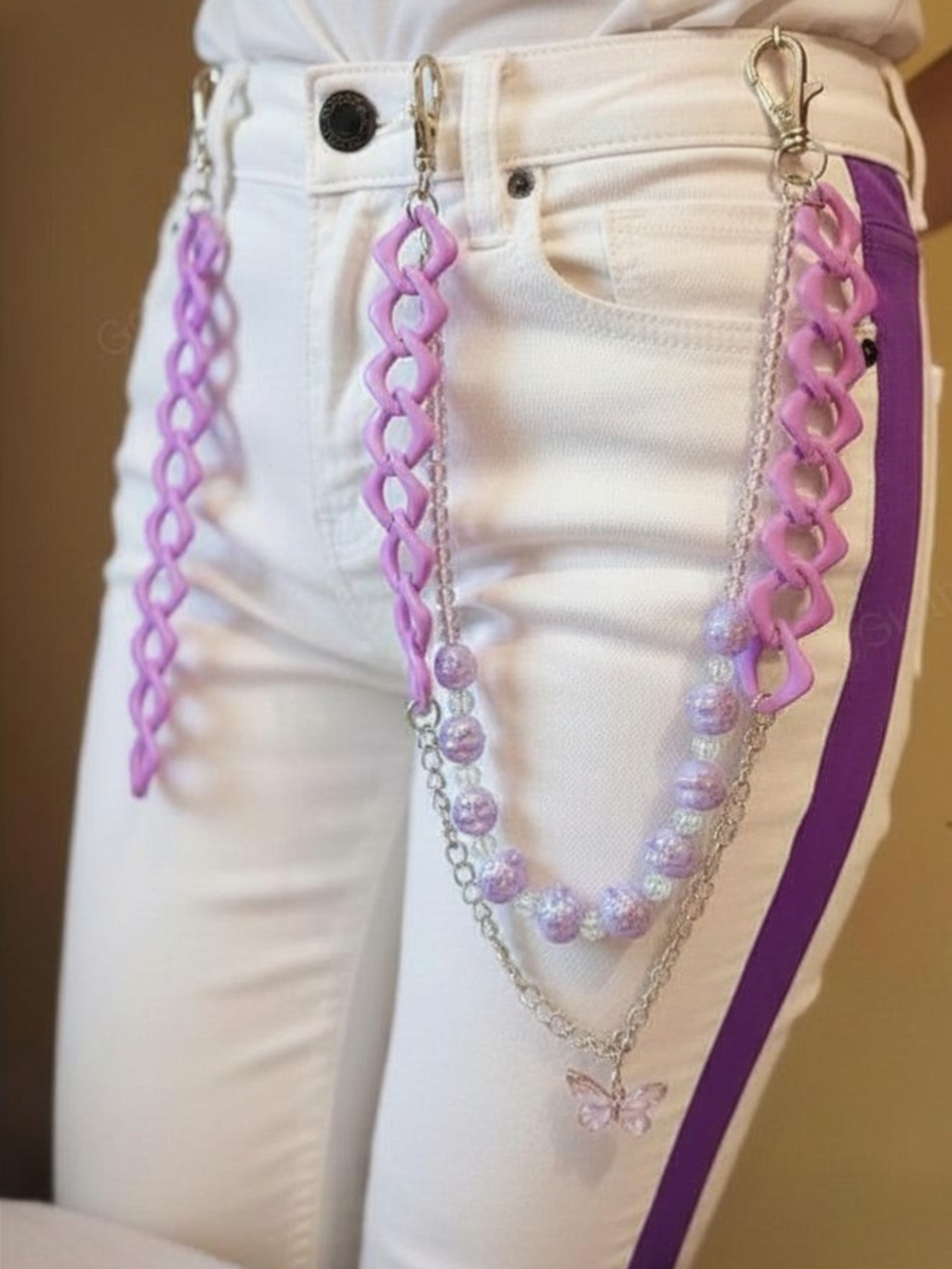 Purple Aesthetics Butterfly Necklace