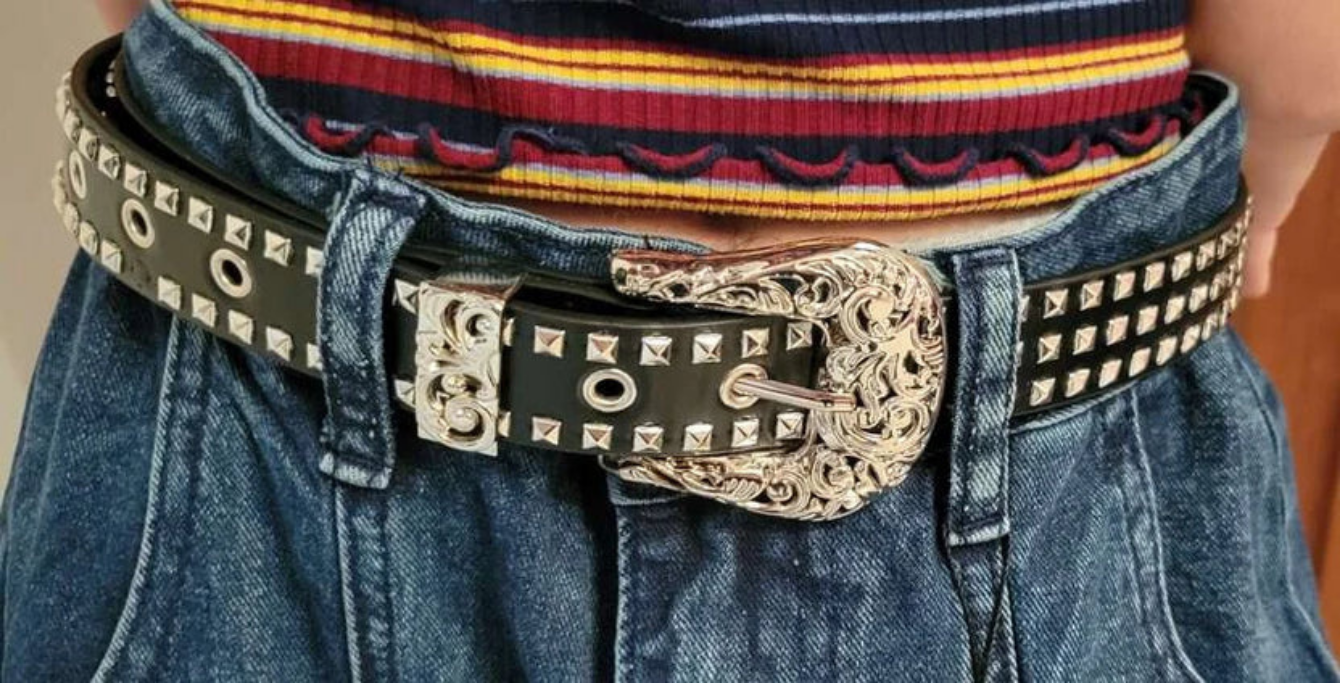Rivet Studded Belt Western Belt
